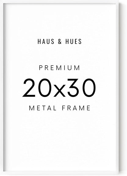 HAUS AND HUES 20x30 White Picture Frame - White 20x30 Frame Aluminum, Vertical & Horizontal