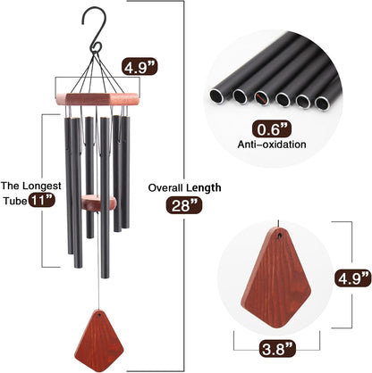 Small Wind Chimes for Outside, Wind Chimes Outdoor Tuned Soothing Melody, Wind Chime for