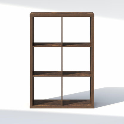 Furinno Cubic Extra Thick 6-Cube Closet Organizers and Storage, Amber Pine