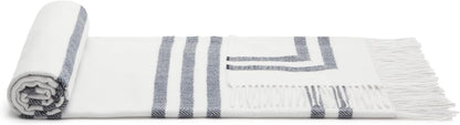 Amazon Basics Room Décor Throw Blanket, Lightweight and Cozy in Recycled Polyester, Light Grey With