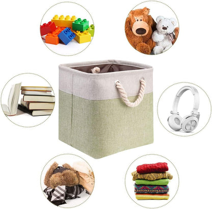 i BKGOO 3Pack Large Foldable Storage Bins，Collapsible Sturdy Cationic Fabric Organizing Storage