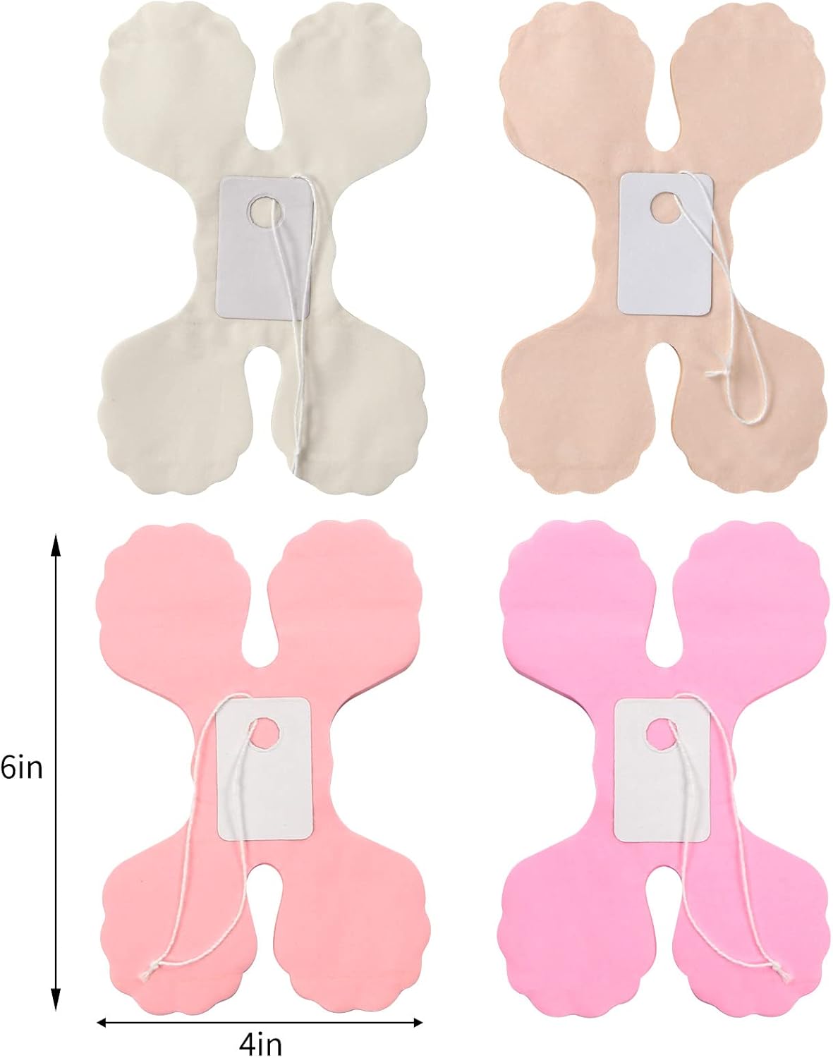 Pink-White Peach Party-Decorations Streamers Garland - 157Ft Four-Leaf Clover Hanging