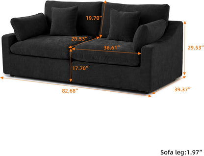 JACH Sectional Couches for Living Room, Cloud Sectional Couch with Deep Seat, Down Filled Modular
