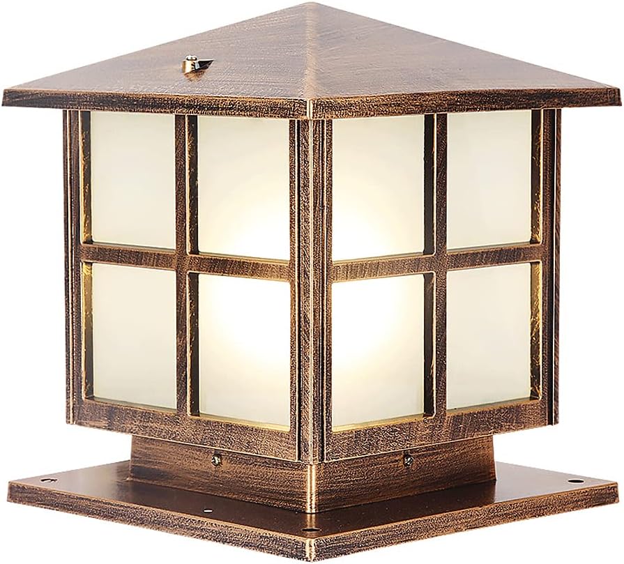 SLAWA Outdoor Post Lights Fixture, Modern Yard Entry Outdoor Column Lights with Aluminum Housing