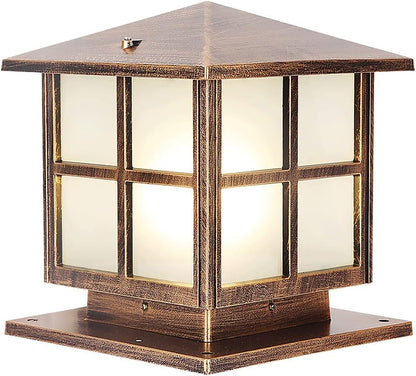 SLAWA Outdoor Post Lights Fixture, Modern Yard Entry Outdoor Column Lights with Aluminum Housing