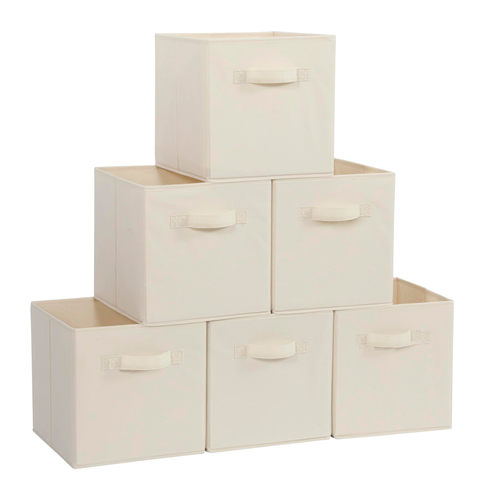 STORAGEIDEAS Storage Cubes, 11 Inch Cube Storage Bins, Set of 6, Fabric Foldable Storage Bins With