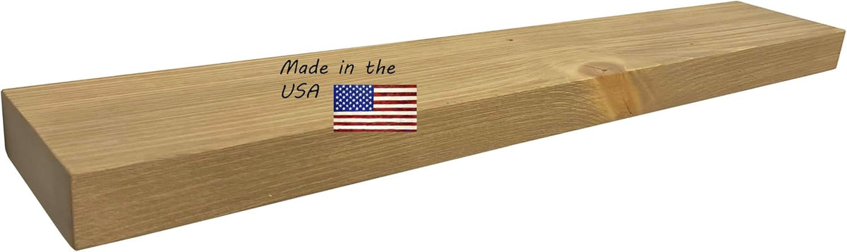 joelsantiques 48 Inch Wooden Floating Shelves for Wall - 48x6x2 in - Made of Natural Wood - Long