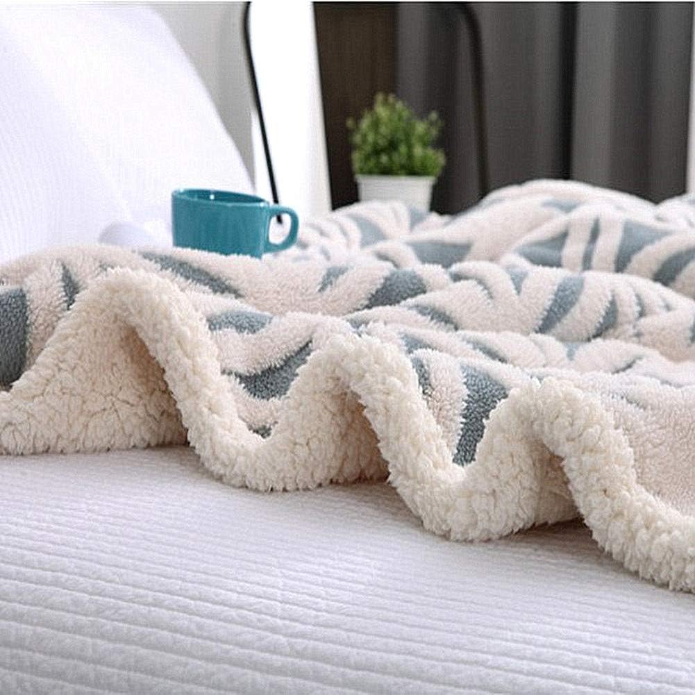 UKELER Green Flannel Sherpa Throws 60'' x 50'' New Blanket Ultra Plush Lightweight Throw Blanket