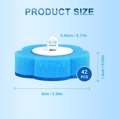 42 PCS Disposable Toilet Bowl Brush Refills, Disposable Toilet Brush Heads, Toilet Wand Disposable