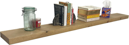 joelsantiques - 72 Inch Wooden Floating Shelves for Wall - 72x8x2 in - Made of Natural Wood - Long