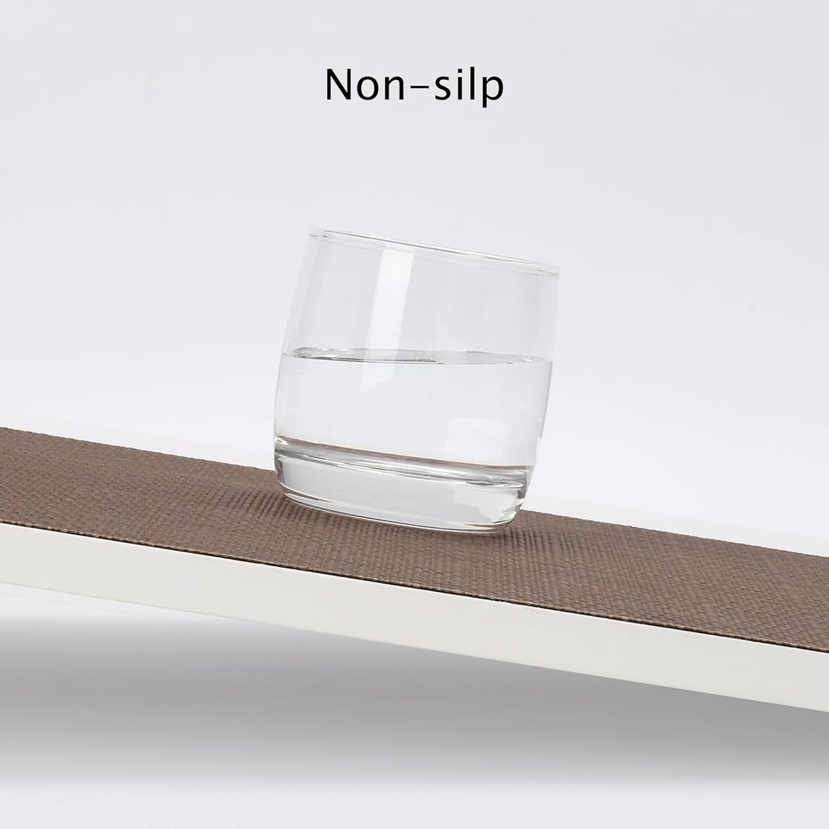 Myir JUN Placemats Set of 6, Vinyl Woven Placemats Place Mats Indoor Washable Table Mats Non-Slip