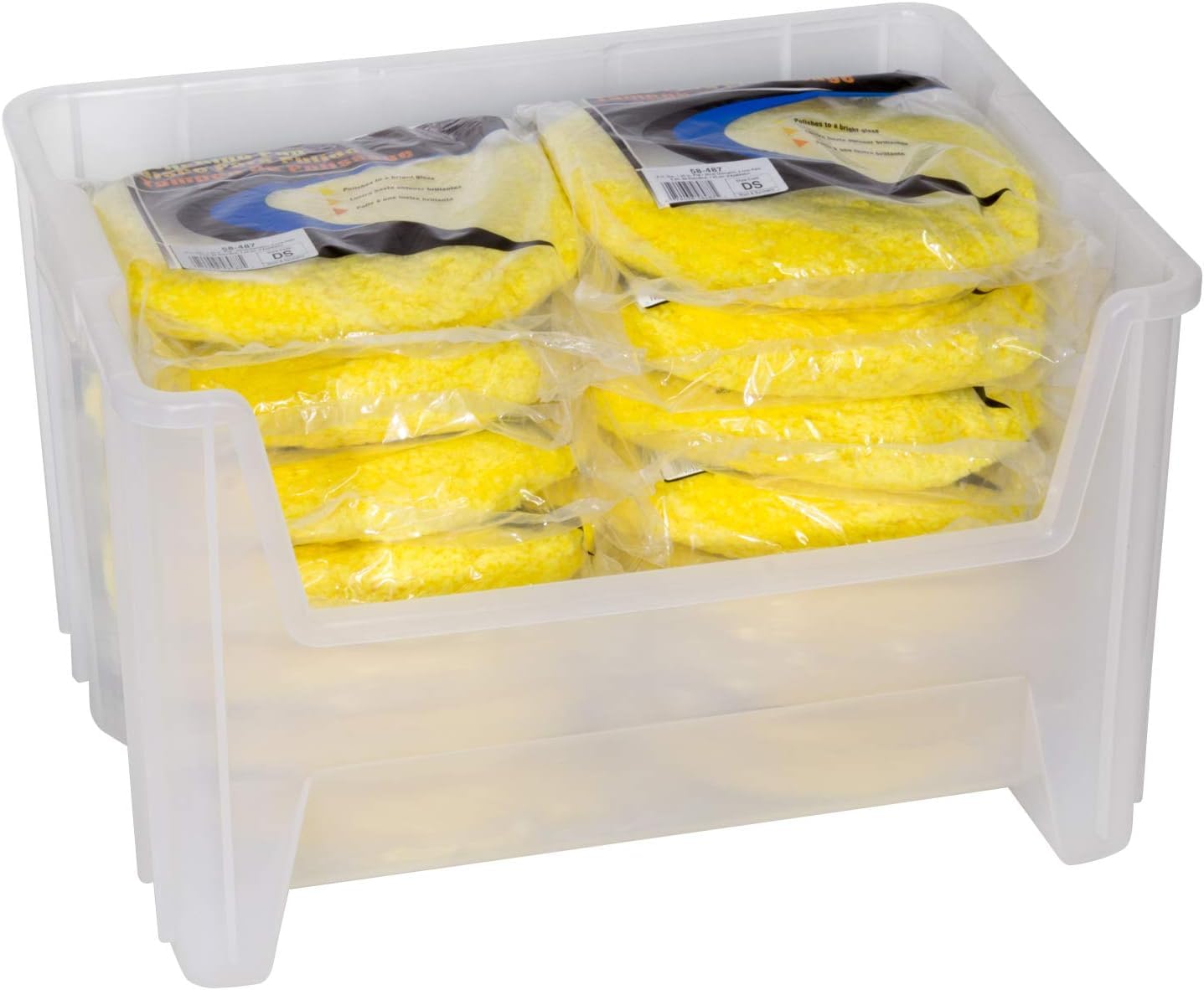 Akro-Mils 13017 Stak-N-Store Stackable Storage Bins, Heavy Duty Garage Storage Containers, Open