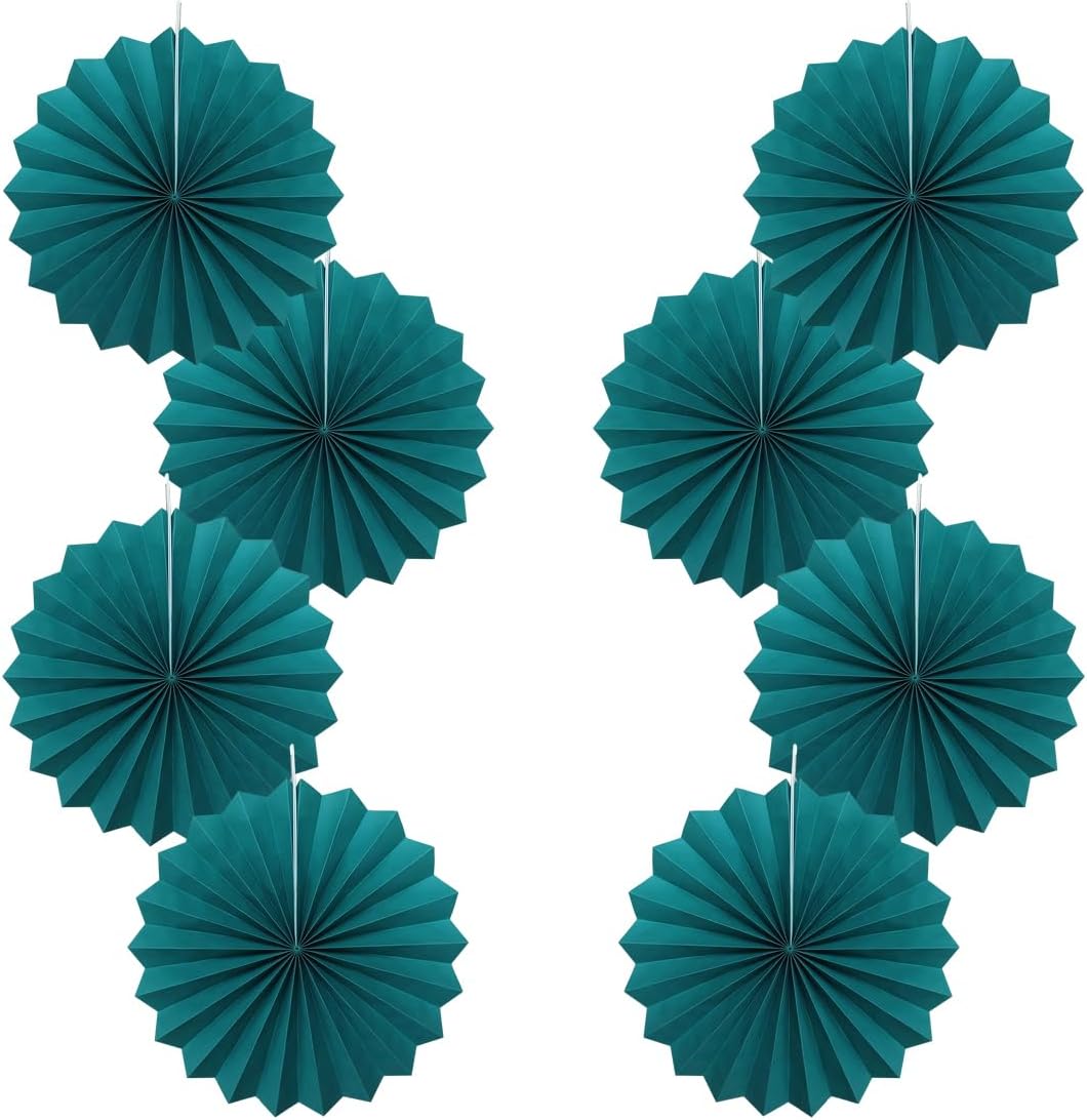 Green Birthday Decorations,DIY Green Paper Fans Hanging Decoration ,Party Supplies Party Fans 12in