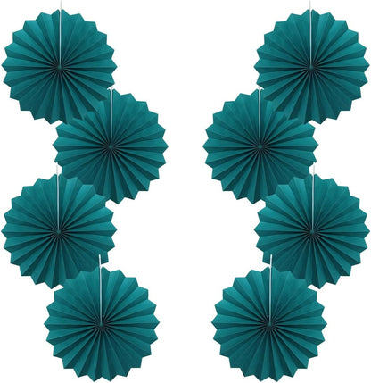 Green Birthday Decorations,DIY Green Paper Fans Hanging Decoration ,Party Supplies Party Fans 12in