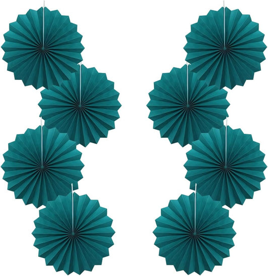Green Birthday Decorations,DIY Green Paper Fans Hanging Decoration ,Party Supplies Party Fans 12in