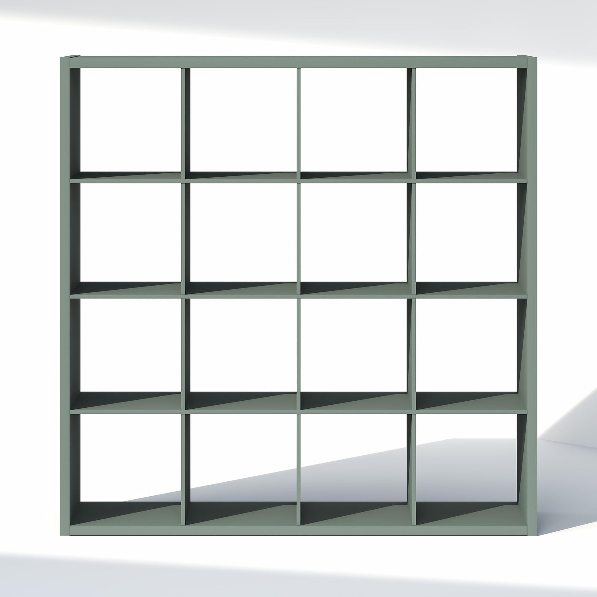 Furinno Cubic Extra Thick 16-Cube Closet Organizers and Storage, Sage Green