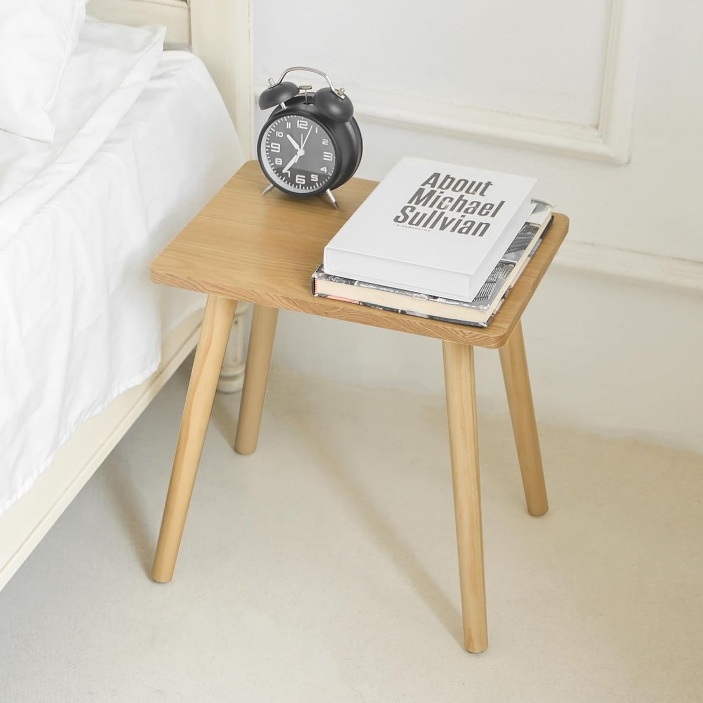 AWASEN Side Table, Small End Accent Table for Living Room Bedroom Office Small Spaces, Modern Wood
