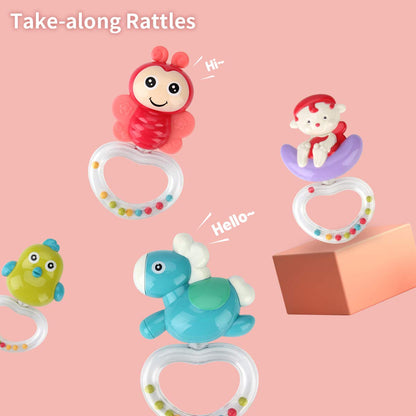 Mini Tudou Baby Musical Mobile Crib Toys with Projector and Light, Timing Function, Remote Control