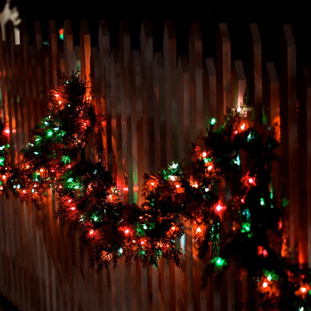 2 Pack 200 LED Solar Christmas Lights Outdoor Waterproof, Solar String Lights for Outside, Solar