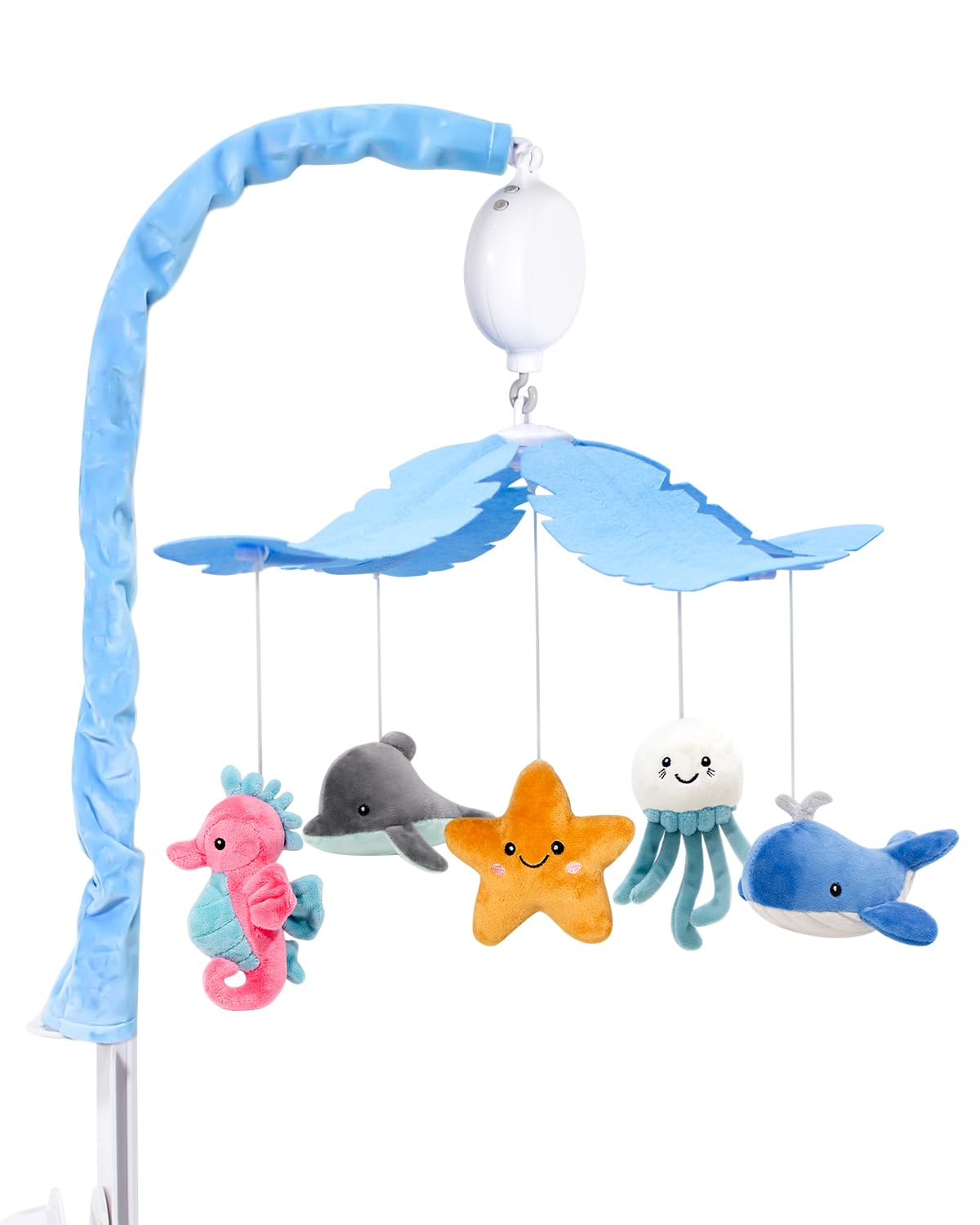 FEISIKE Baby Crib Mobile with 35 Lullabies, 3 Modes Rotation & Music, Adjustable Volume, Nursery