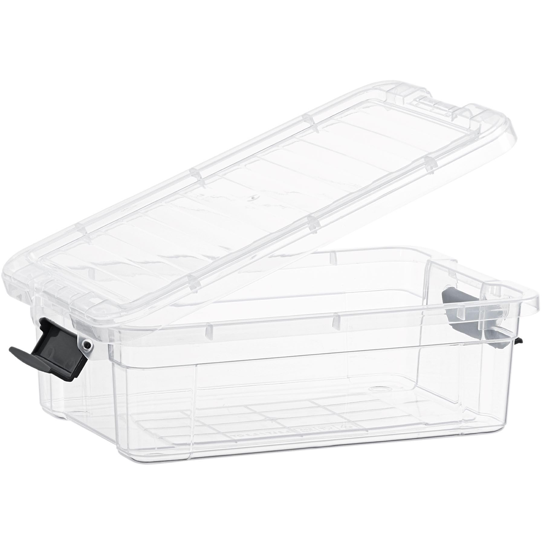 Superio 2.3 Qt Clear Plastic Storage Bin with Lid, Non-Toxic, BPA Free, Odor Free, Organizer