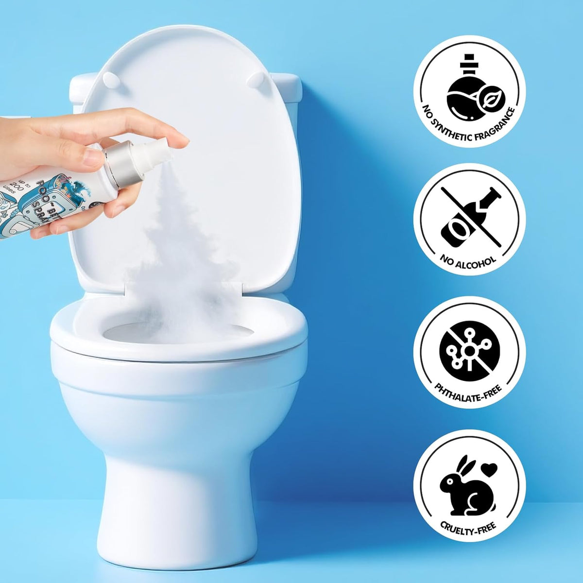 Clean-n-Fresh Toilet Spray, Ocean Mist, Air Freshener Bathroom Spray, Toilet Bathroom Odor