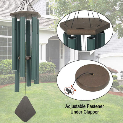 Wind Chimes Outdoor Large Deep Tone, 44 Inches Sympathy Wind Chimes Tuned Soothing Melody, Memorial