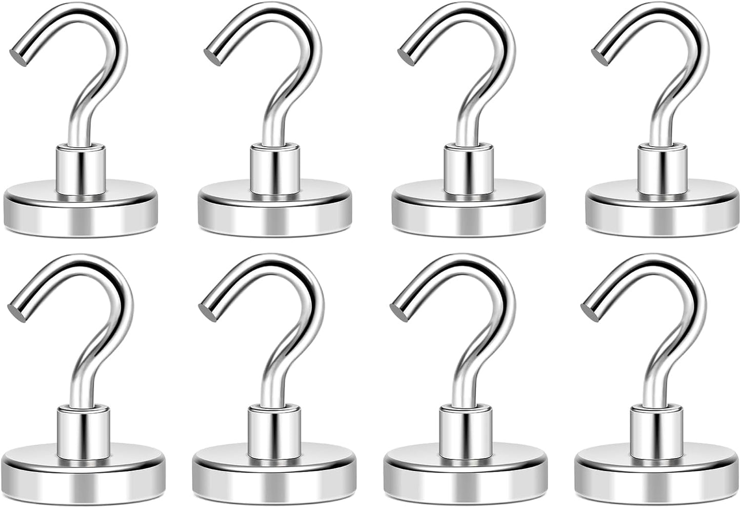MIKEDE Magnetic Hooks, 80LB+ Heavy Duty Magnetic Hooks Cruise with Epoxy Coating for Refrigerator