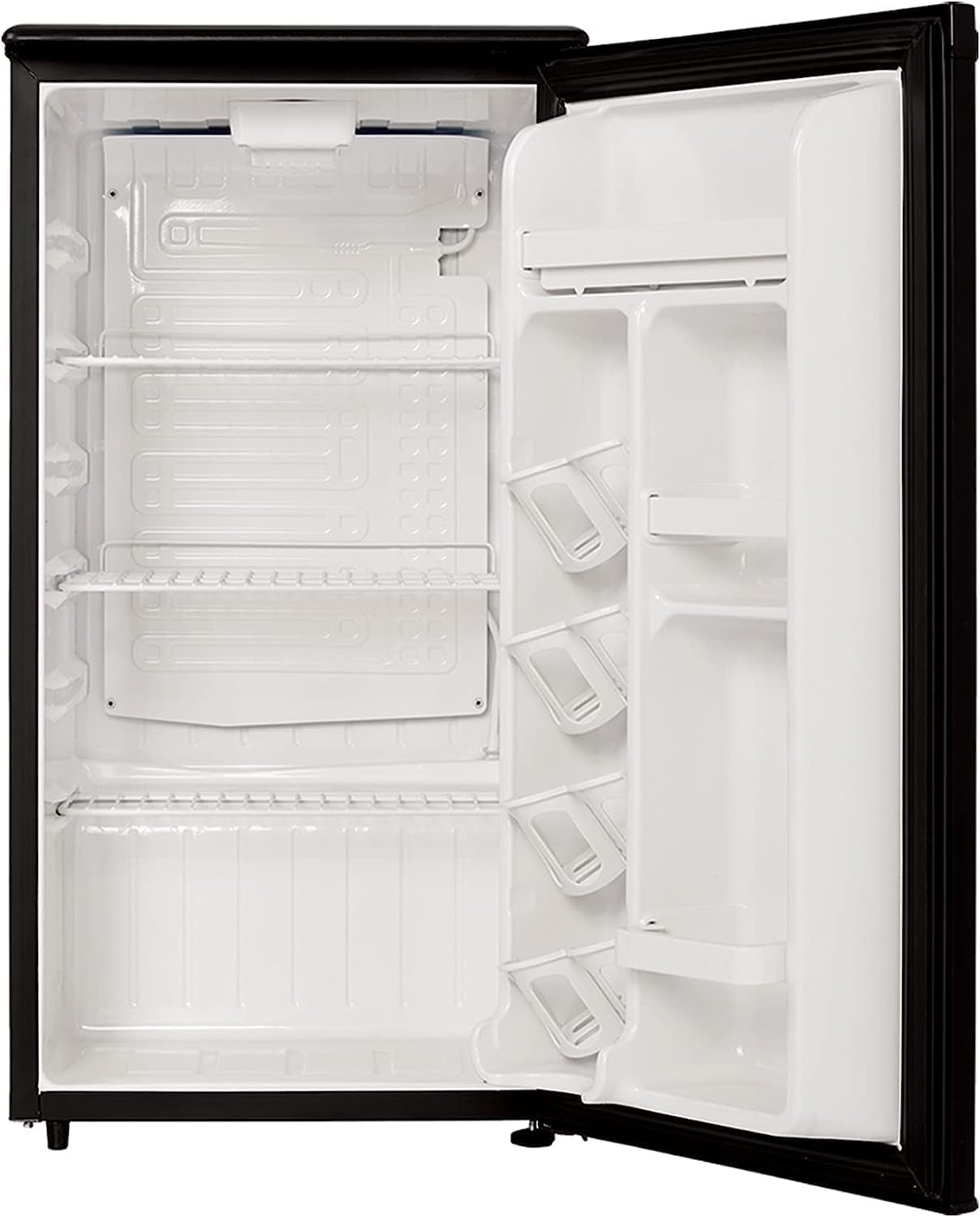 E-Star 3.3 Cu Ft Mini Fridge without Freezer - AUTO DEFROST, Reversible Single Door, Glass Shelf