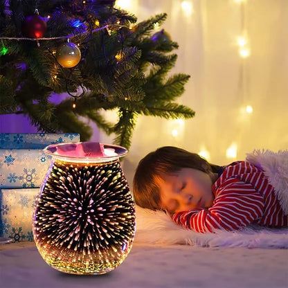 Dicimi 3D Candle Candle Warmer, Electric Oil Burner, Fragrance Warmer for Home Office Bedroom