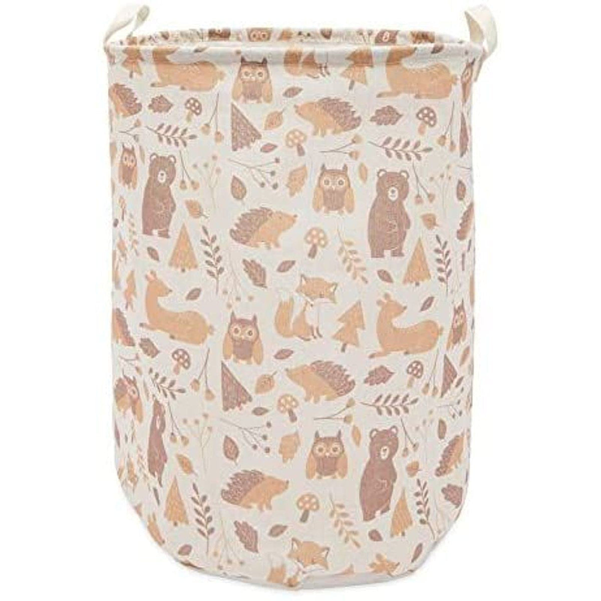 Okuna Outpost Collapsible Woodland Nursery Laundry Hamper - Waterproof Canvas Storage Bin