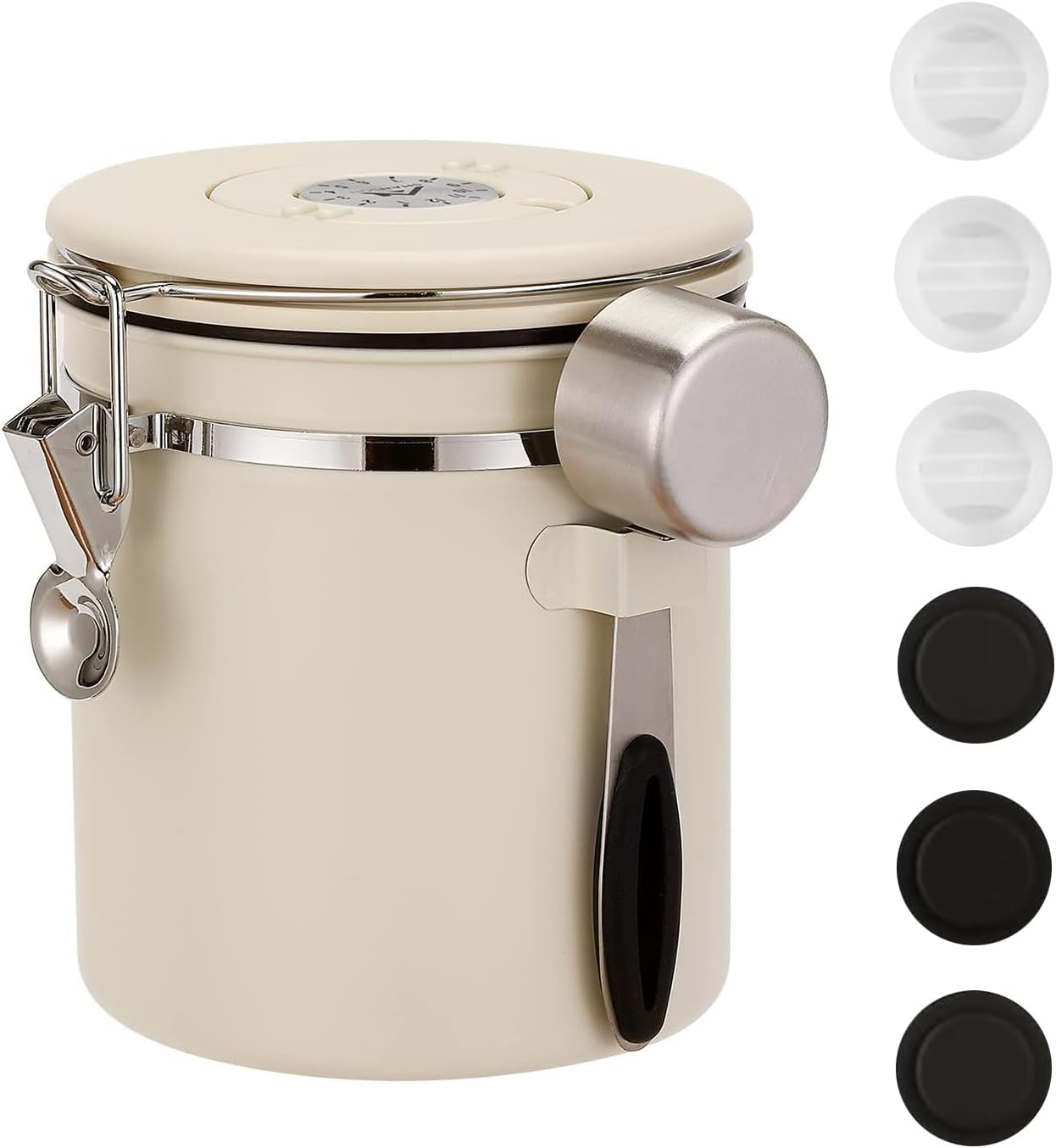 ShanSon Coffee Canister Airtight Coffee Container Stainless Steel Coffee Bean Storage Container