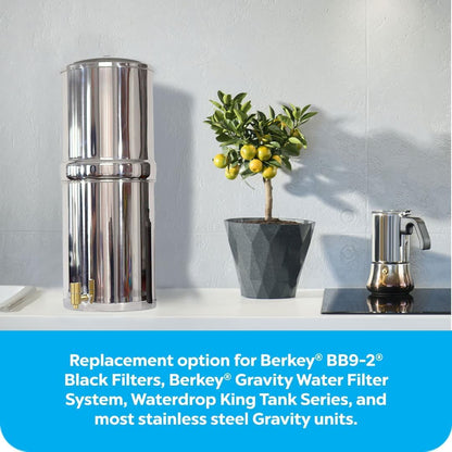 Authentic CB9 Clearbrook 9-Inch Gravity-Fed Water Filter Systems, Replacement For Berkey BB9-2