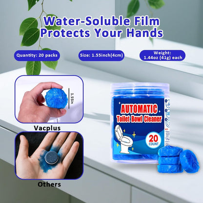 coldchill Toilet Bowl Cleaners 20 PACK, Long-Lasting Toilet Bowl Cleaner Tablets with