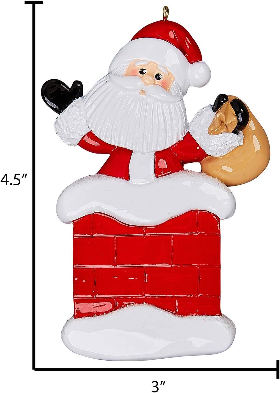 Personalized Christmas Ornaments - Custom Santa Keepsake for 2024, Chimney Decoration for Christmas