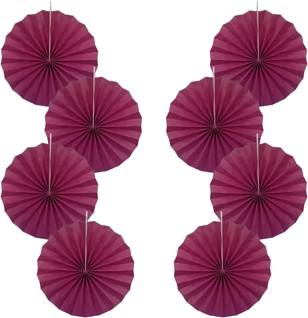 Red Party Decorations,Paper Decorations for Party,Girls Party Decorations Party Paper Fans Bulk