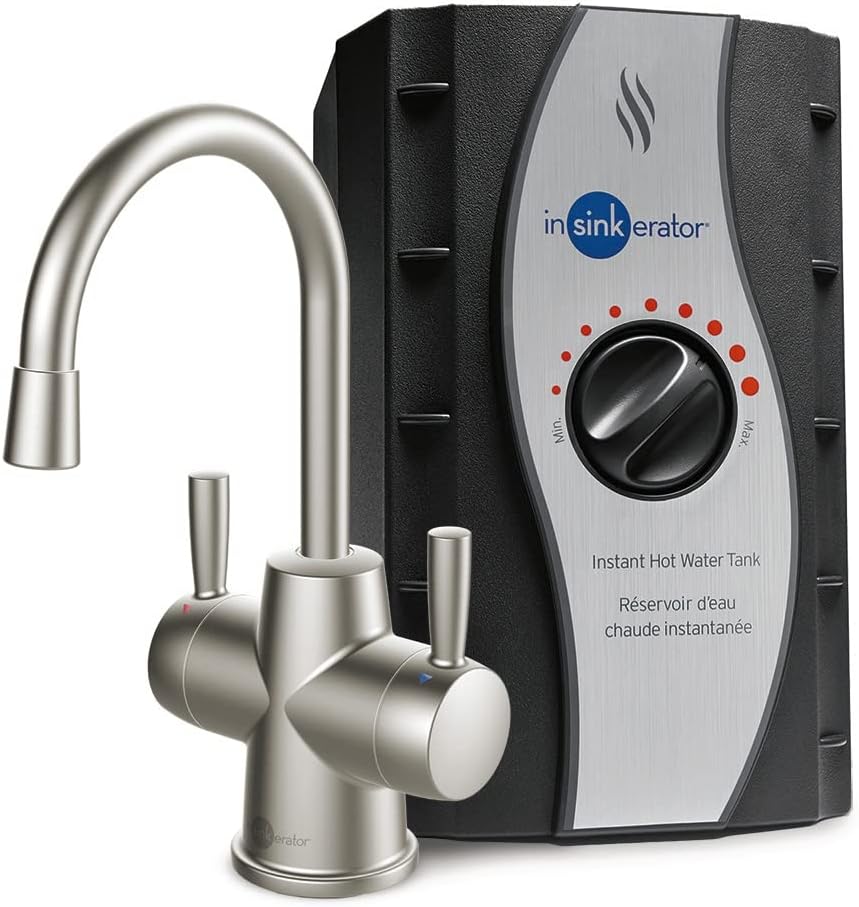 InSinkErator HOT250 Instant Hot and Cold Water Dispenser System, 2-Handle Drinking Water Faucet in