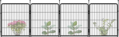 FXW Garden Fence 32in(H) x 9.0ft(L), 4 Panels Decorative Dog Fence Outdoor for The Yard – Heavy