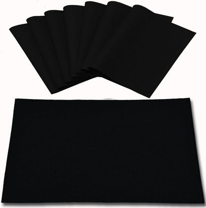 Cloth Placemats Set of 8, Linen Type Fabric Placemats Machine Washable Heat Resistant Placemats