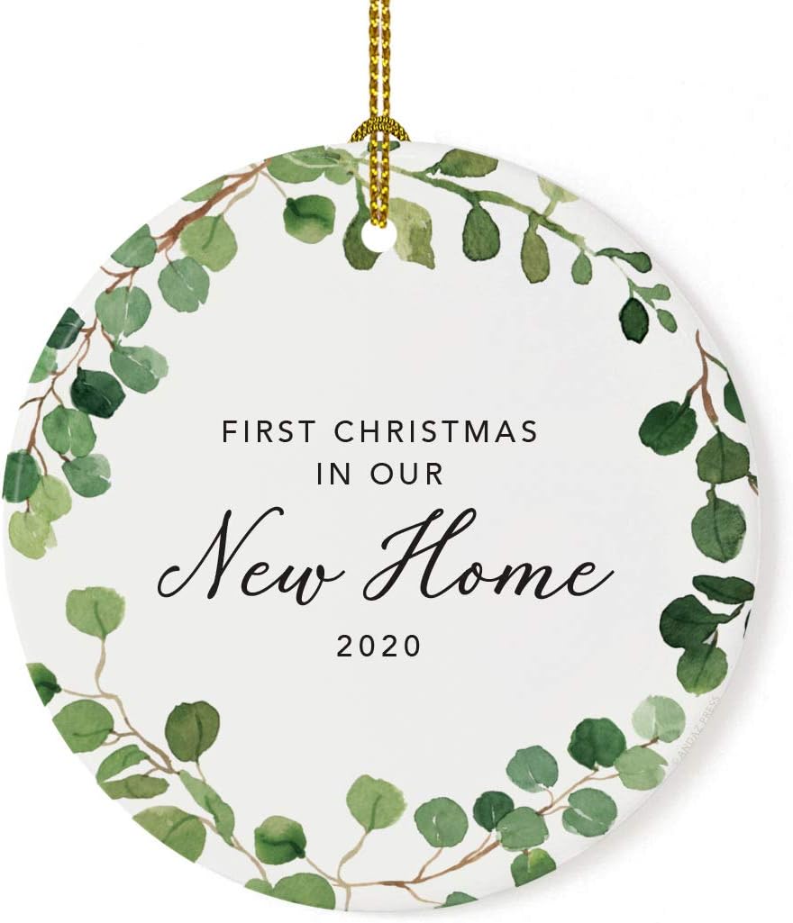 Andaz Press Custom Year Round Ceramic Porcelain Christmas Tree Ornament Keepsake Collectible Gift