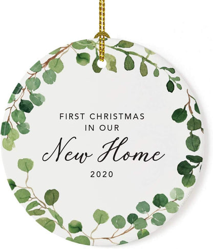 Andaz Press Custom Year Round Ceramic Porcelain Christmas Tree Ornament Keepsake Collectible Gift