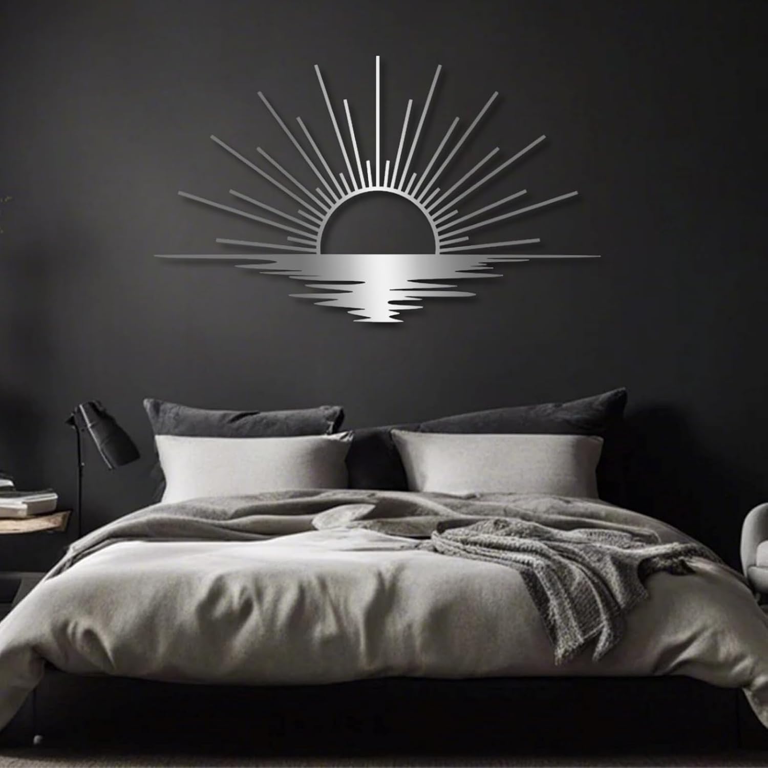 Sunrise Metal Wall Art, Metal Sun Wall Decor, Metal Sun Outdoor Decor, Large Metal Sun Wall Art