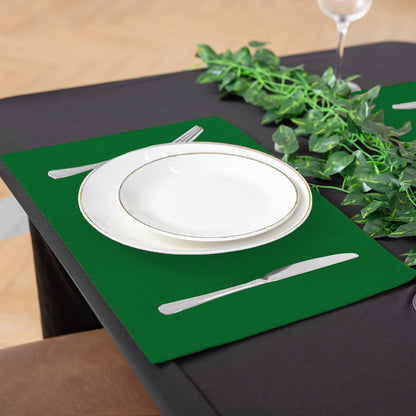 Cloth Placemats Set of 8, Linen Type Fabric Placemats Machine Washable Heat Resistant Placemats