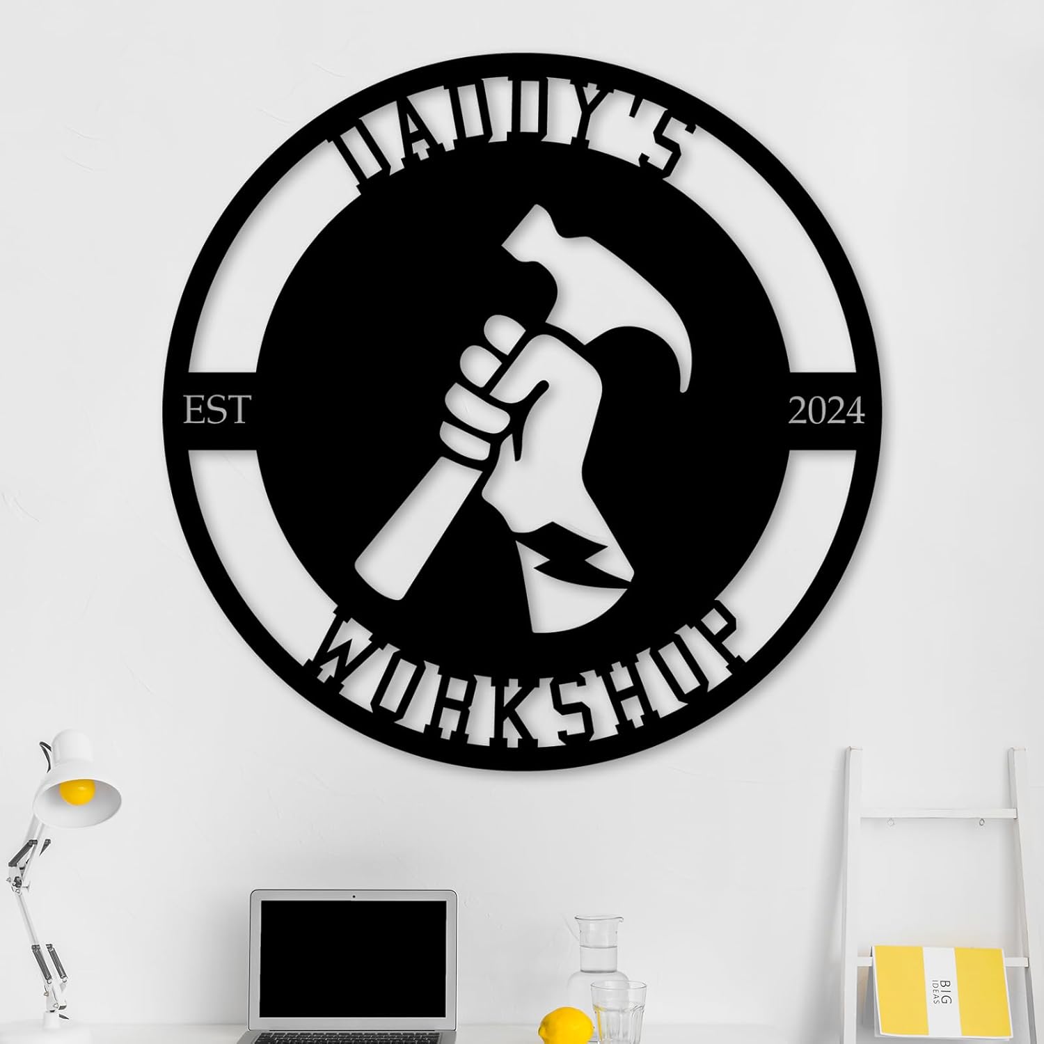 Personalized Metal Signs | Custom Plaque Wall Art | Worshop Metal Sign | Custom Sign Outdoor Metal