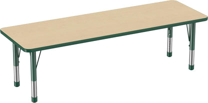 Factory Direct Partners FDP Rectangle Activity School and Classroom Kids Table (24 x 72 inch)