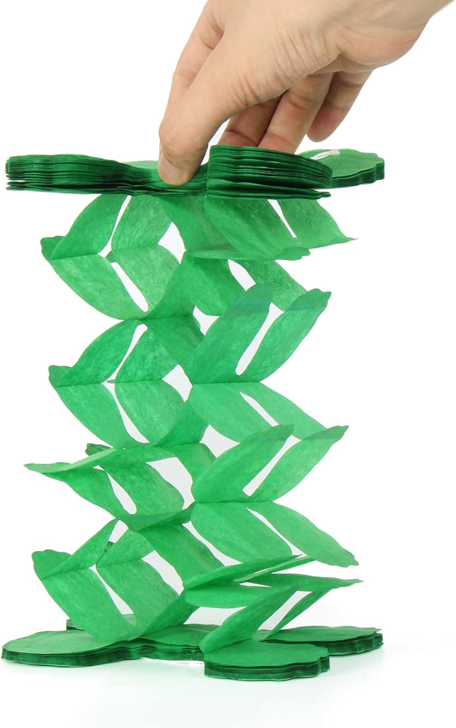 Red-Green White Party-Decorations Christmas Streamers-Garland - 12pcs Mexico Italian 4-Leaf Clover
