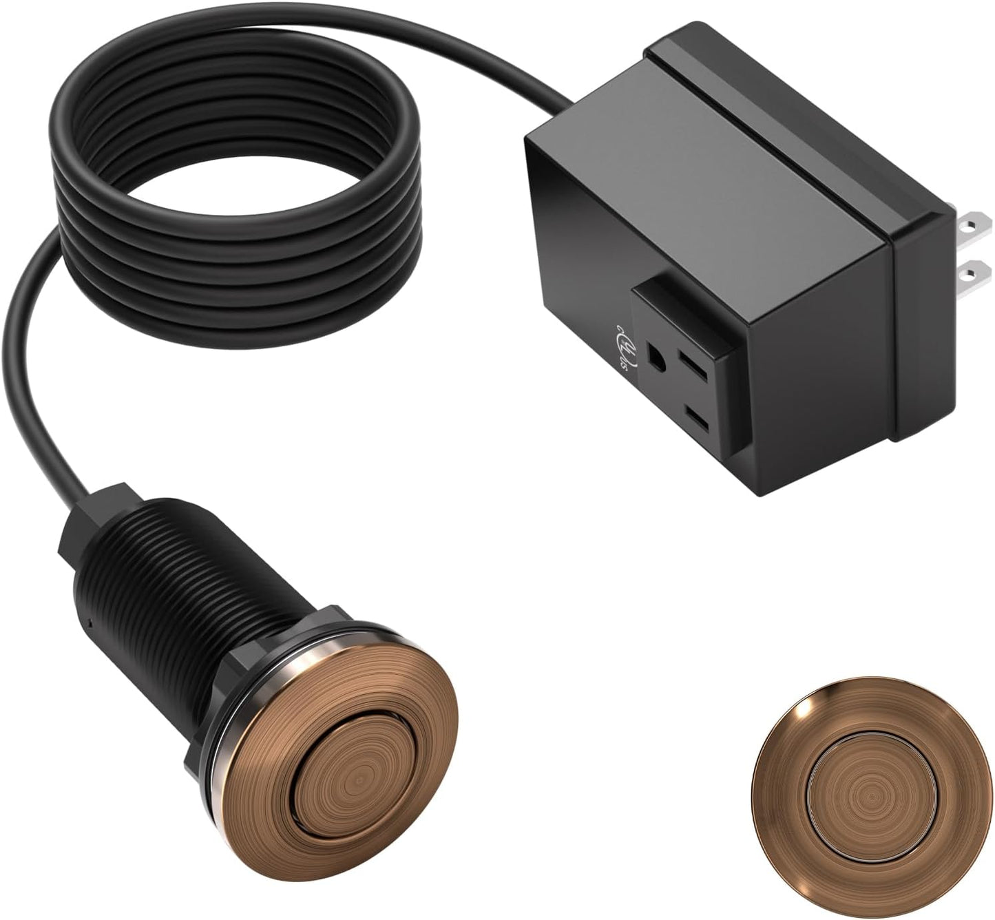 APIELE Garbage Disposal Air Switch Kit, Sink Top Push Button Switch for Food Waste Disposer, UL