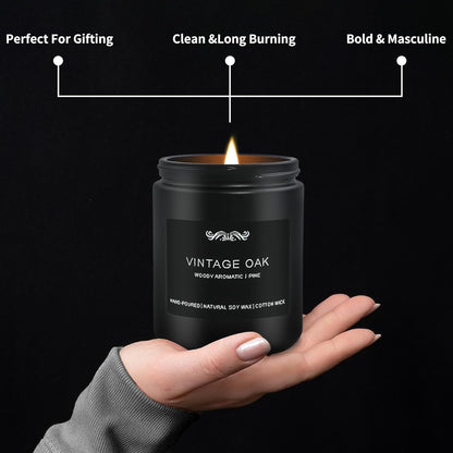 6 Pack Candles for Home Scented Aromatherapy Candles Gifts Set for Mens, Men Candle Set, 42 oz 300