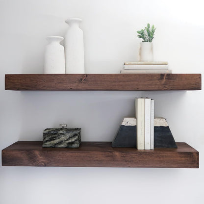 Modern Floating Shelves 3 Inches Thick for Wall, Wide Shelves for Kitchen, Living Room, Bedroom