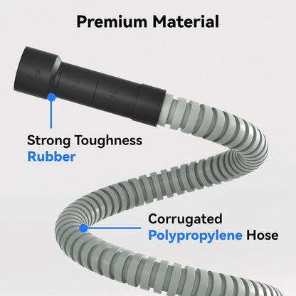 Solimeta Universal Dishwasher Installation Kit ??6ft Stainless Steel Inlet Hose + 6ft Drain Hose